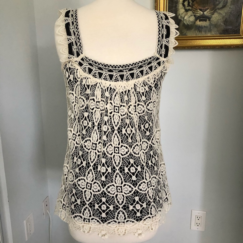 Karen Kane cotton & silk top, size Small - Picture 2 of 9